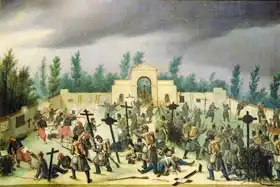 Spandri, Antonio: Scene from the Battle of Solferino: Fighting in the Cemetery