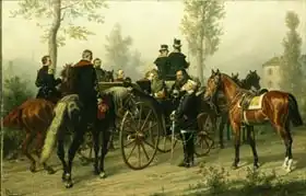 Camphausen, Wilhelm: Napoleon III and Bismarck after the Battle of Sedan
