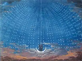 Schinkel, Karl Friedrich: Palace of the Queen of the Night, set design for The Magic Flute by Wolfgang Amadeus Mozart (1756-91)