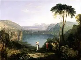 Turner, William: Lake Avernus: Aeneas and the Cumaean Sibyl