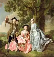 Hayman, Francis: George Rogers with his Wife, Margaret, and his Sister, Margaret Rogers