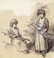 Gainsborough, Thomas: Study of Girls Carrying Faggots