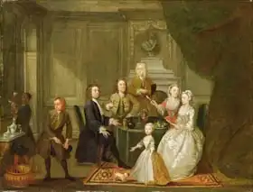 Hamilton, Gawen: Group Portrait, Probably of the Raikes Family