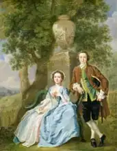Hayman, Francis: Portrait of George and Margaret Rogers