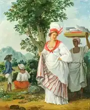 Brunias, Agostino: West Indian Creole Woman with her Black Servant