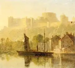 Daniell, William: Windsor Castle from the Thames