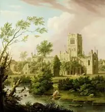 Lambert, George: Kirkstall Abbey, Yorkshire