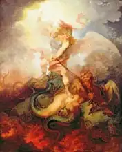 Loutherbourg, Philippe: Angel Binding Satan